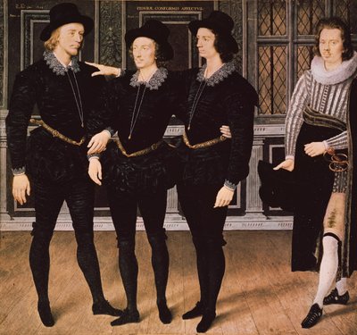 Die Browne Brüder, 1598 von Isaac Oliver